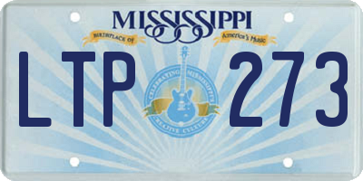 MS license plate LTP273