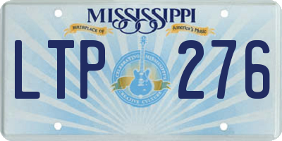 MS license plate LTP276