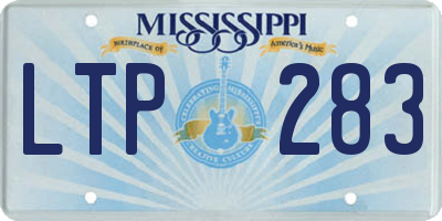 MS license plate LTP283