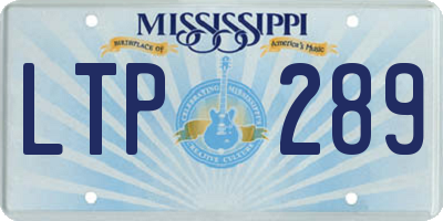 MS license plate LTP289