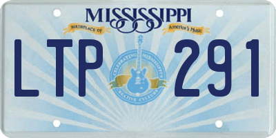 MS license plate LTP291