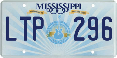 MS license plate LTP296