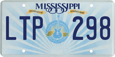 MS license plate LTP298