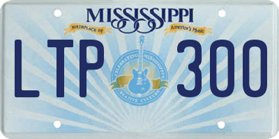 MS license plate LTP300