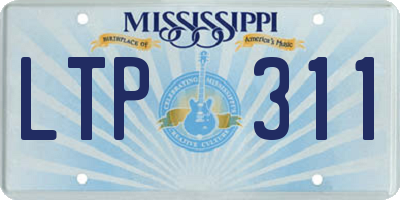 MS license plate LTP311