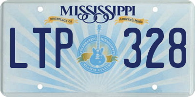 MS license plate LTP328