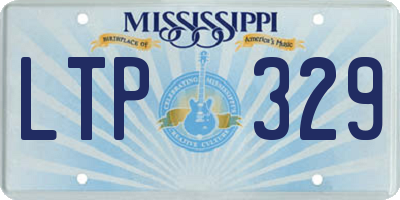MS license plate LTP329