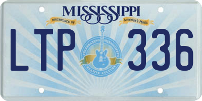 MS license plate LTP336