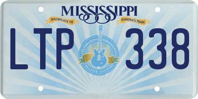 MS license plate LTP338