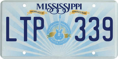 MS license plate LTP339