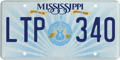 MS license plate LTP340