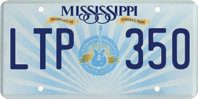 MS license plate LTP350