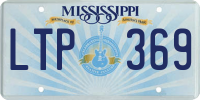 MS license plate LTP369
