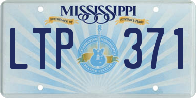 MS license plate LTP371