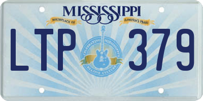 MS license plate LTP379