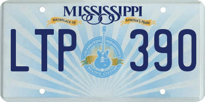 MS license plate LTP390