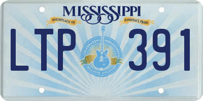 MS license plate LTP391