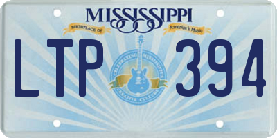 MS license plate LTP394