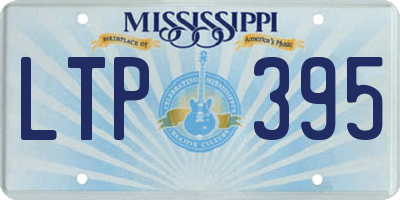 MS license plate LTP395