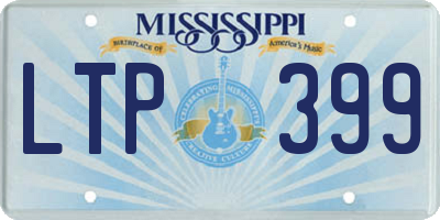 MS license plate LTP399