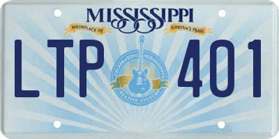 MS license plate LTP401