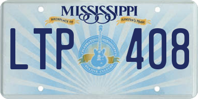MS license plate LTP408