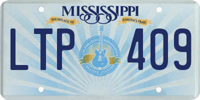 MS license plate LTP409