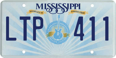 MS license plate LTP411