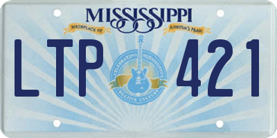 MS license plate LTP421