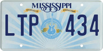 MS license plate LTP434