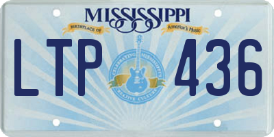 MS license plate LTP436