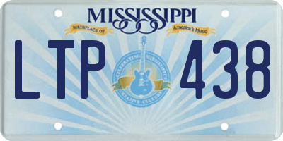MS license plate LTP438