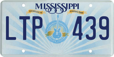 MS license plate LTP439