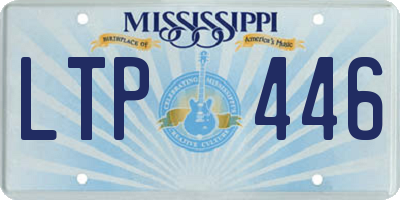 MS license plate LTP446