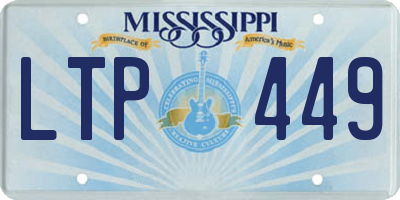 MS license plate LTP449
