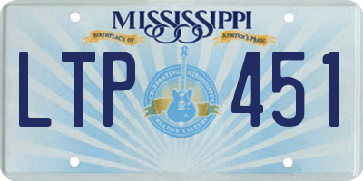 MS license plate LTP451