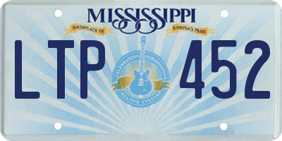 MS license plate LTP452