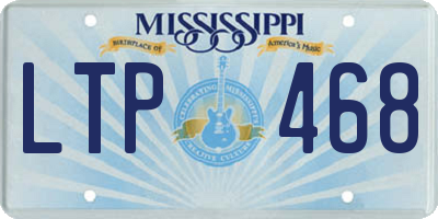 MS license plate LTP468