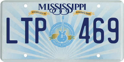 MS license plate LTP469