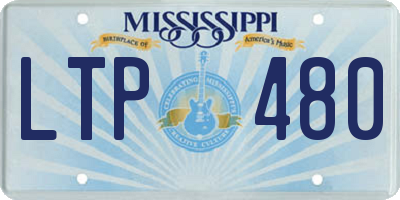 MS license plate LTP480