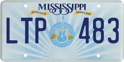 MS license plate LTP483