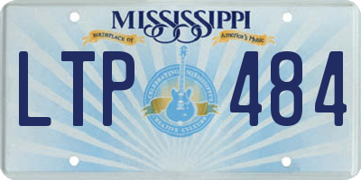 MS license plate LTP484