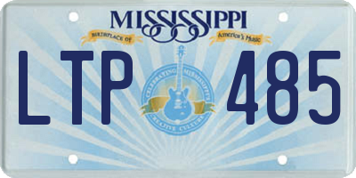 MS license plate LTP485