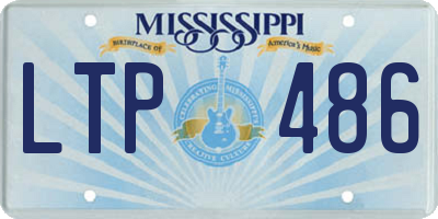 MS license plate LTP486