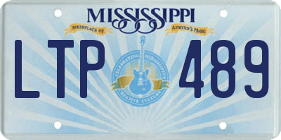 MS license plate LTP489