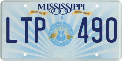 MS license plate LTP490