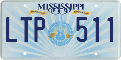 MS license plate LTP511
