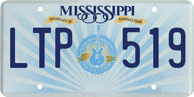 MS license plate LTP519