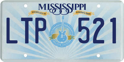 MS license plate LTP521