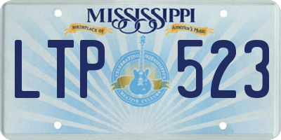 MS license plate LTP523